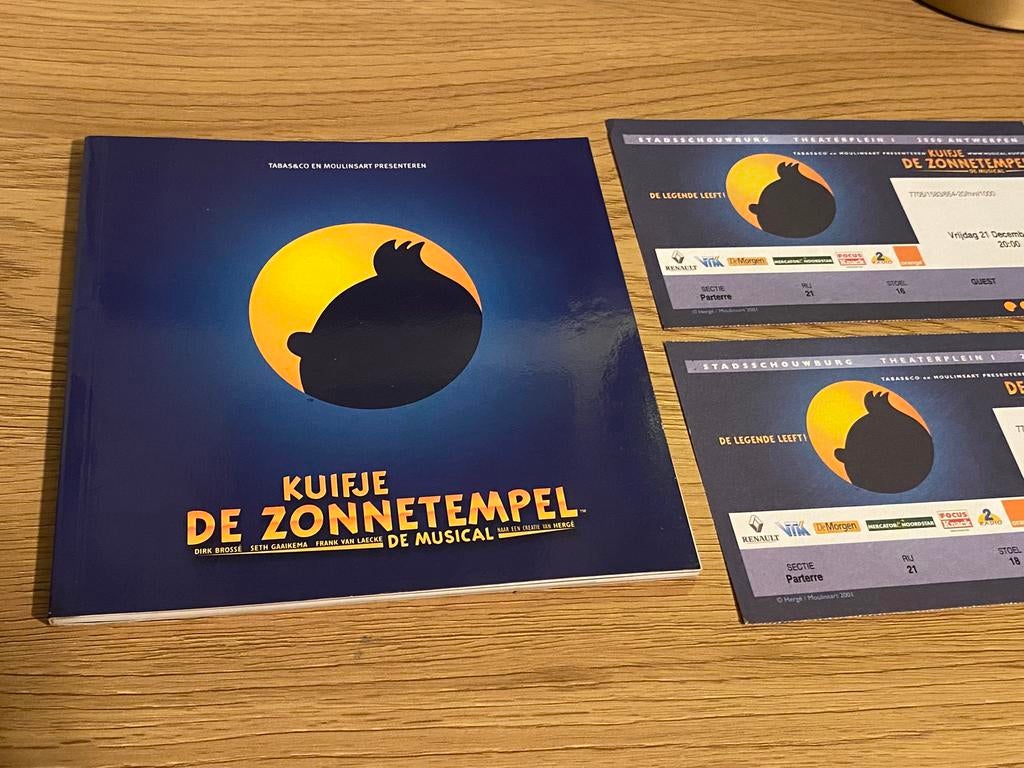 Programmaboek KUIFJE en de zonnetempel 🎭🎟️🎶, Ophalen