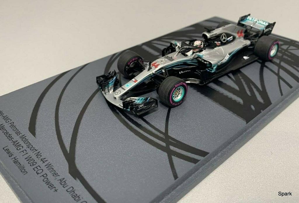 Lewis Hamilton 1:43 Winner Abu Dhabi GP 2018 Spark S6068, Ophalen of Verzenden, Nieuw, Formule 1