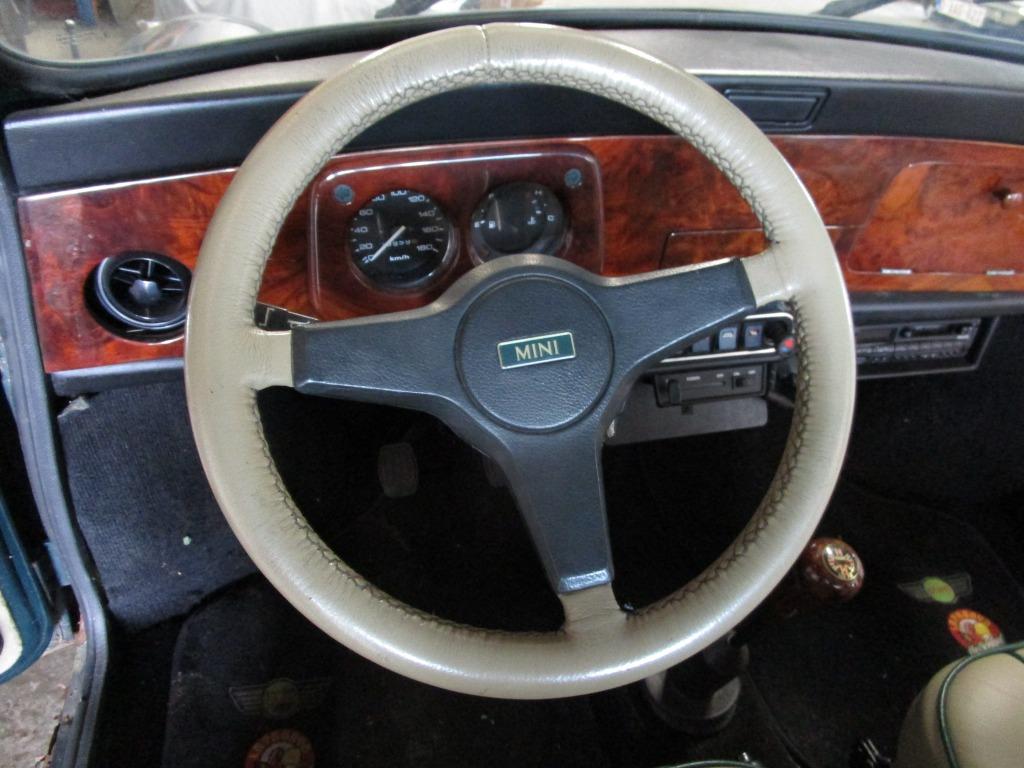 Stuur Britisch Open - WIT, CLASSIC MINI COOPER, Auto-onderdelen, Interieur en Bekleding, Mini, Oldtimer onderdelen, Rover, Universele onderdelen