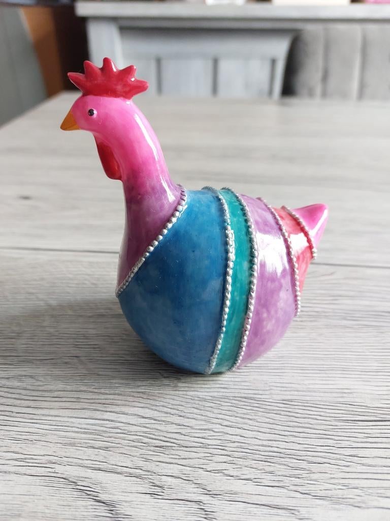 Poule colorée décoration, Maison & Meubles, Enlèvement, Neuf
