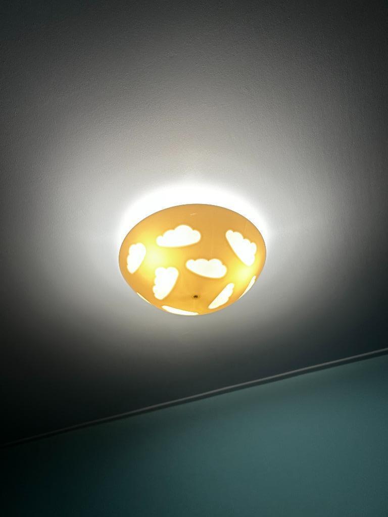 Lamp met wolken motief voor kinderkamer, Huis en Inrichting, Ophalen, Zo goed als nieuw, Kunststof, Kinderkamer