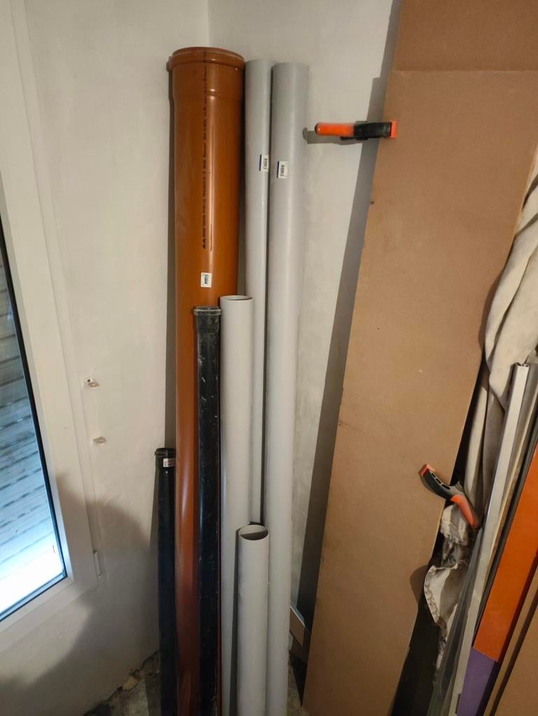 partij PVC afvoerbuizen – diverse diameters en lengtes, Ophalen, PVC, Afvoer