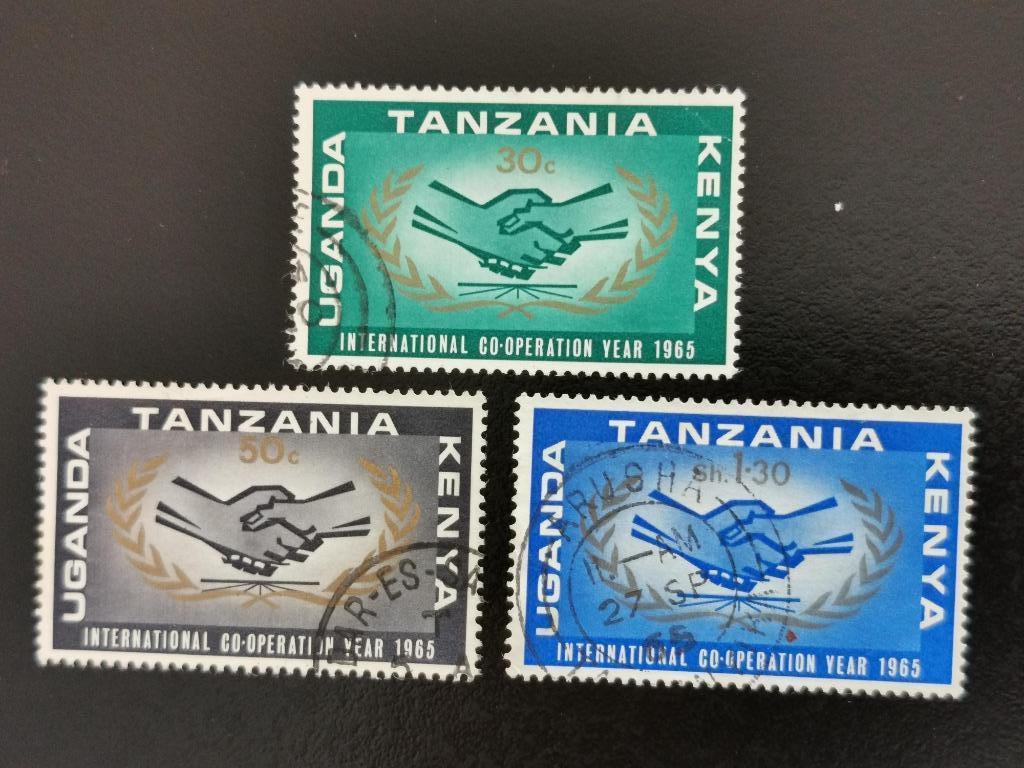 Kenya-Tanz-Uganda 1965 - Internationale Samenwerking, Ophalen of Verzenden, Gestempeld
