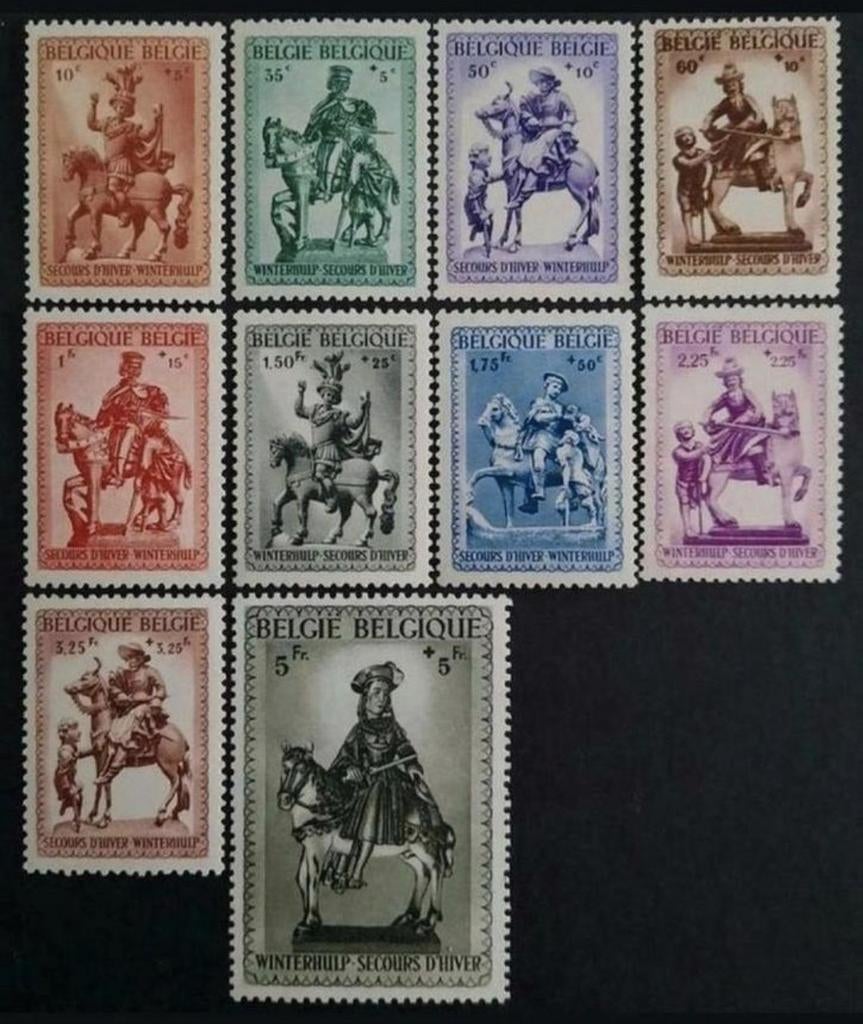 Belgique : COB 583/92 ** Secours d'hiver No 3 1941., Timbres & Monnaies, Sans timbre, Neuf, Enlèvement ou Envoi, Non oblitéré