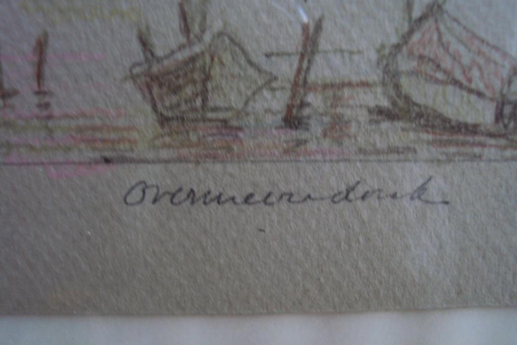 tekening met kleurpotlood, Enlèvement ou Envoi, Comme neuf, Crayon ou Feutre