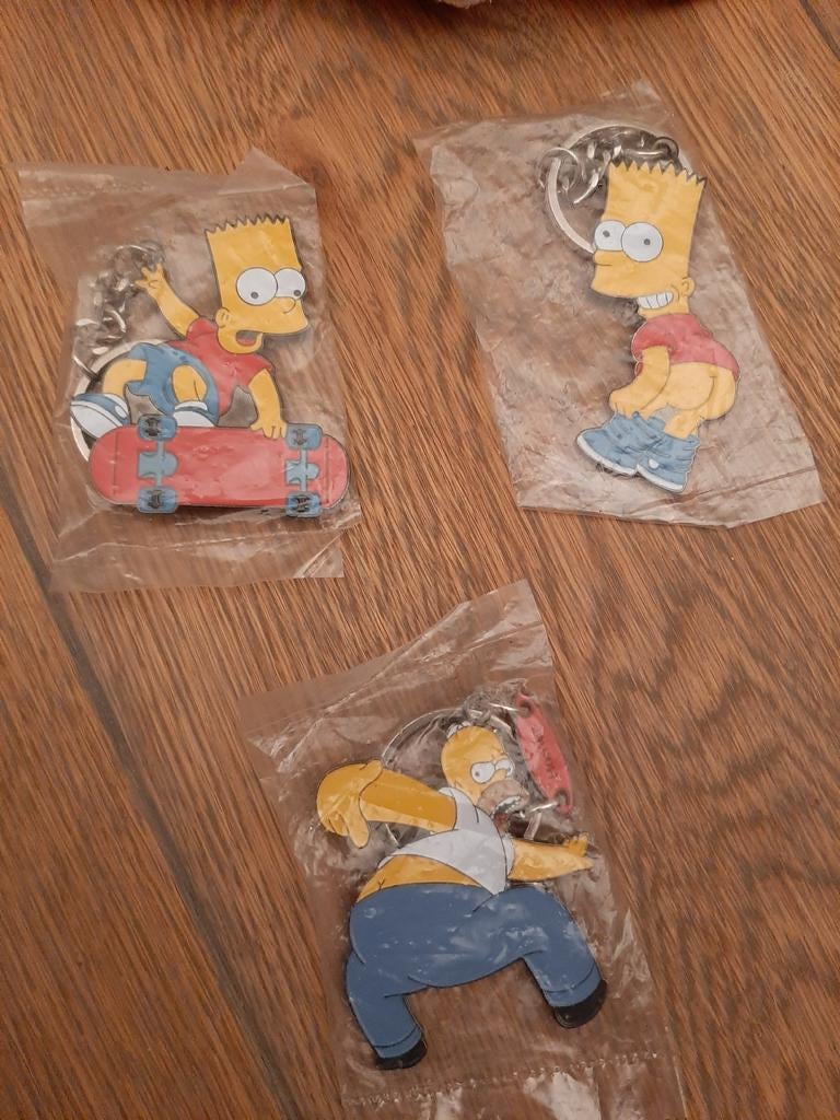 3 sleutelhangers The Simpsons., Ophalen, Nieuw