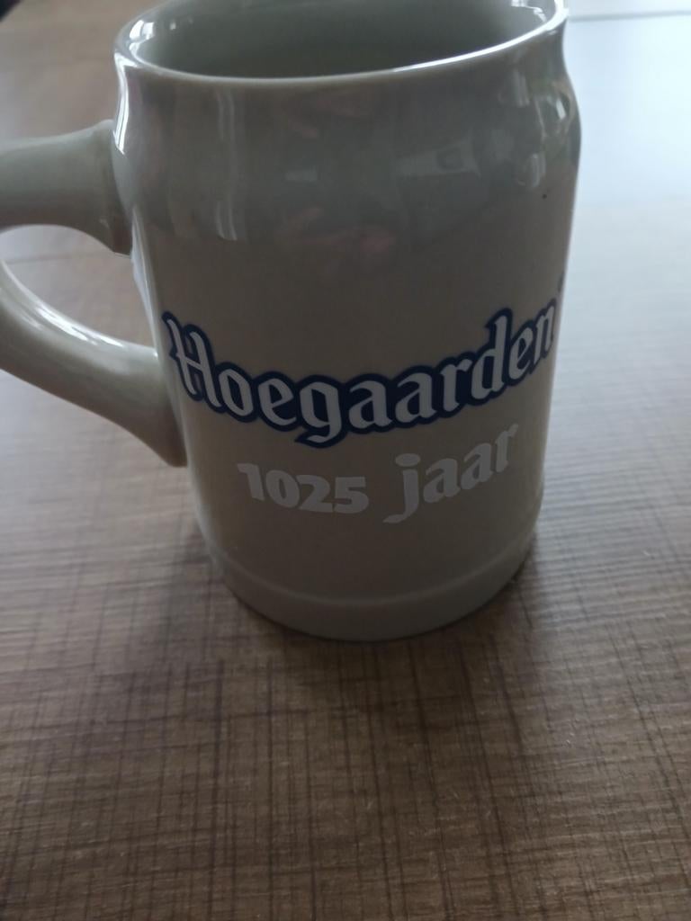 Hoegaarden 1025 ans (objet de collection) 0,25 cl, Enlèvement ou Envoi, Comme neuf, Chope(s)