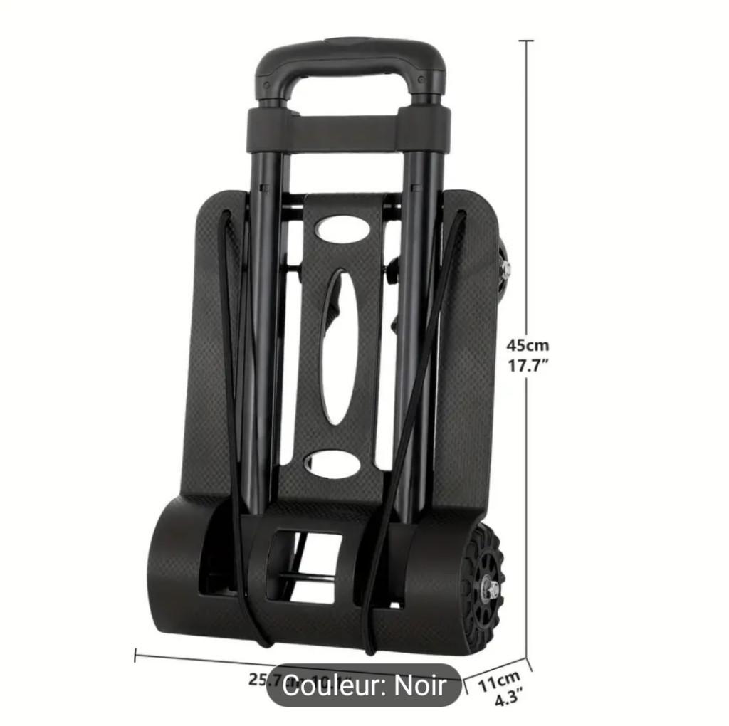 trolley pliable pour le transport, Enlèvement ou Envoi, Comme neuf, Plastique dur, Roulettes