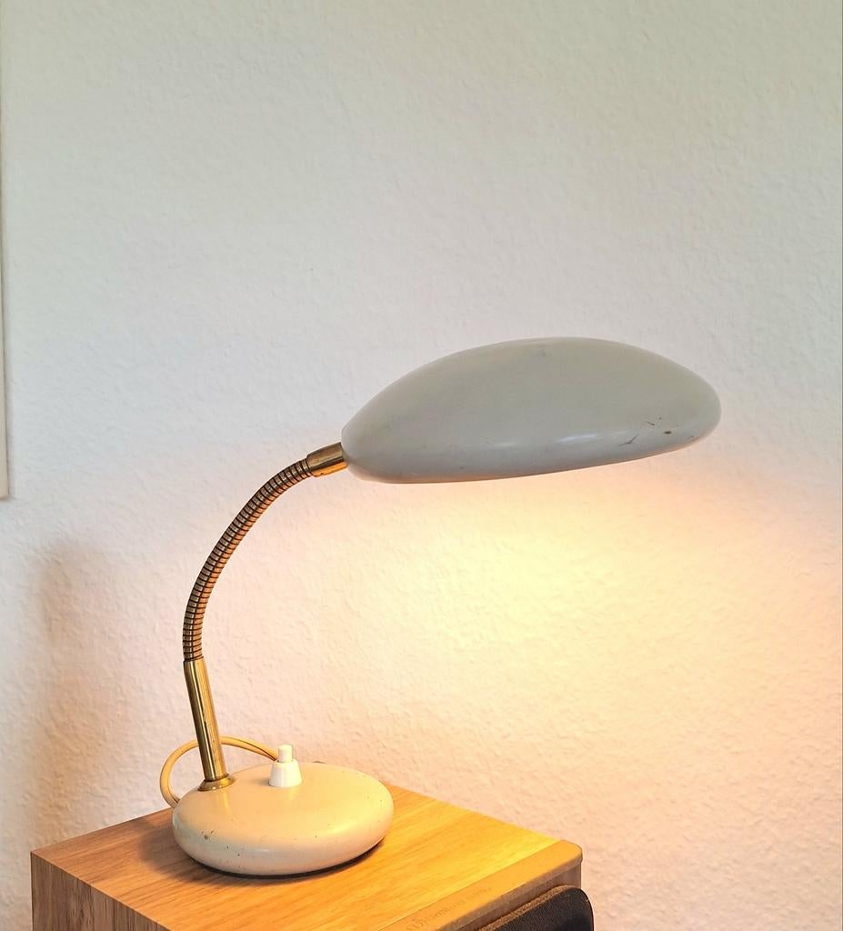 Vintage jaren 60 desklamp, Ophalen of Verzenden, Zo goed als nieuw, Retro vintage midcentury, Metaal