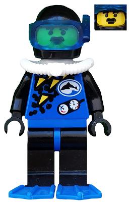 Lego figuur Div001a Diver / F4, Ophalen of Verzenden, Gebruikt, Losse stenen, Lego