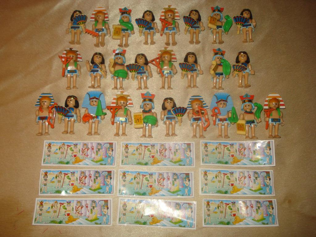 KINDER Lot d'Anciennes Figurines Egyptiens 1996 Ferrero, Enlèvement ou Envoi, Comme neuf, Figurines