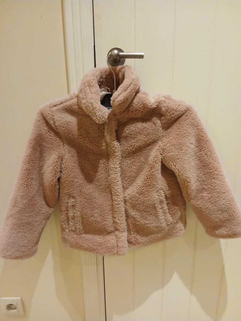 Teddy jasje roze maat 122 - 128 Hema, Gebruikt, Meisje, Ophalen of Verzenden, Hema