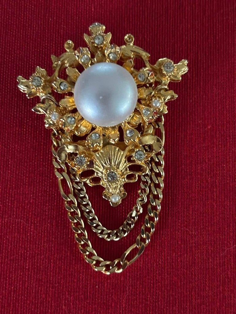 Broche vintage en or, Or, Comme neuf, Enlèvement, Autres matériaux