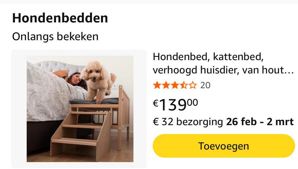 Hondenbed, Dieren en Toebehoren, Ophalen, Nieuw