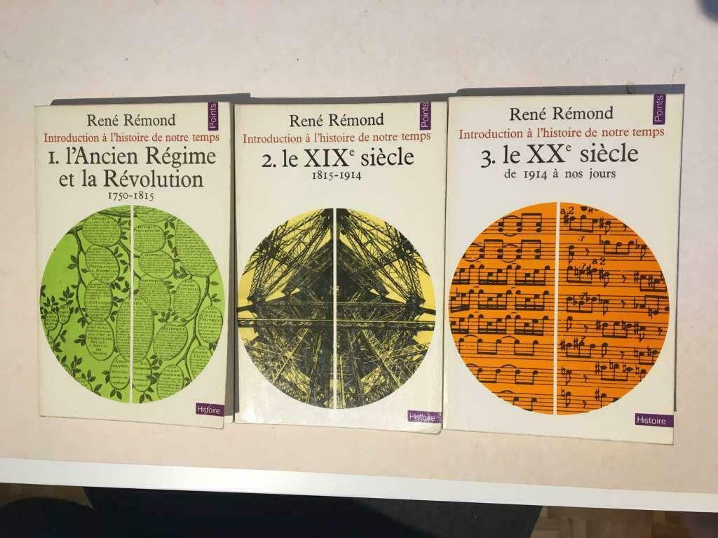 Introduction à l'histoire de notre temps R. Rémond 3 tomes, Enlèvement ou Envoi, Utilisé, Europe