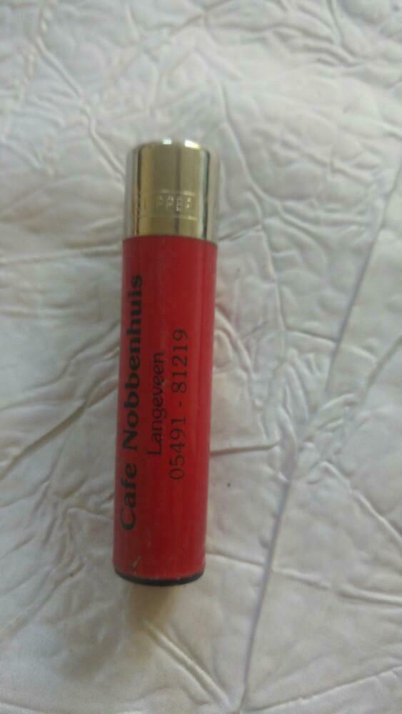 Briquet Aansteker Clipper red Cafe Nobbenhuls, Enlèvement ou Envoi, Comme neuf, Briquet