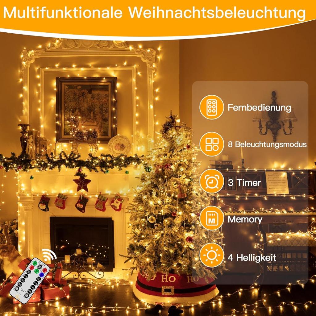 Superlange Led Verlichtingssnoer 80m. 800 Led's Warm-Wit., Enlèvement ou Envoi, Neuf