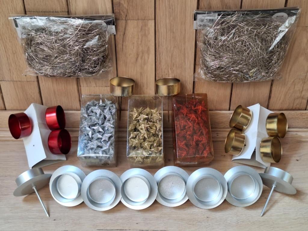 Set decomateriaal vr bloemschikken /vaasvulling/Knutselen,.., Ophalen, Nieuw