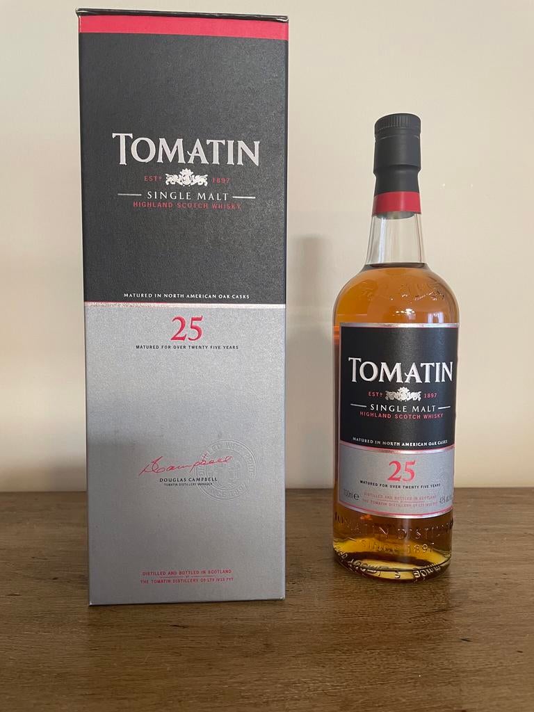 Single Malt Whisky - Tomatin 25y, Overige gebieden, Overige typen, Nieuw, Ophalen of Verzenden