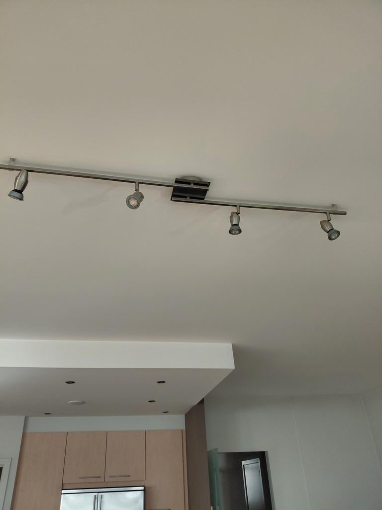 Inox spotjesrail led, Huis en Inrichting, Ophalen