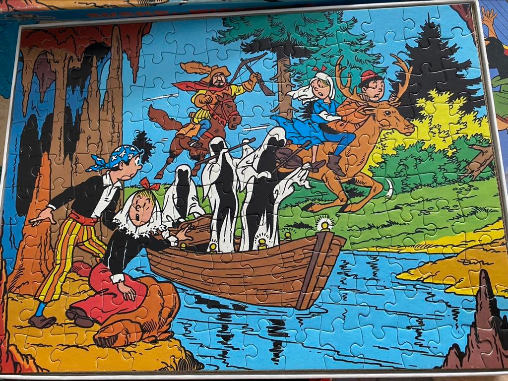 ♦️S&W🗯 Puzzel DE VERGETEN VALLEI. 🧩 compleet, Verzamelen, Ophalen of Verzenden, Suske en Wiske, Gebruikt, Boek of Spel