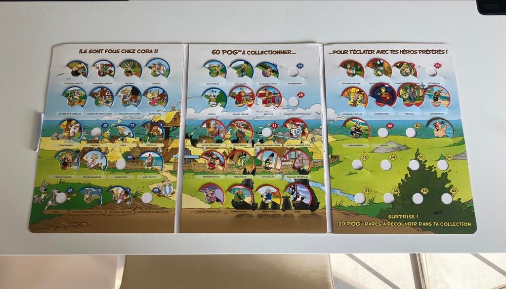 Asterix livret collector avec 42 pogs ou flippo, Ophalen of Verzenden, Map, Album of Poster, Met verzamelmap(pen)