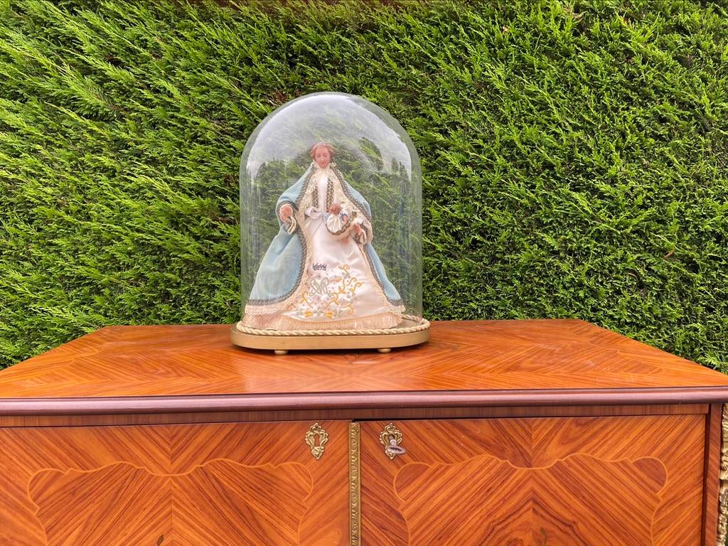 Globe met Mariabeeld, Antiek en Kunst, Ophalen