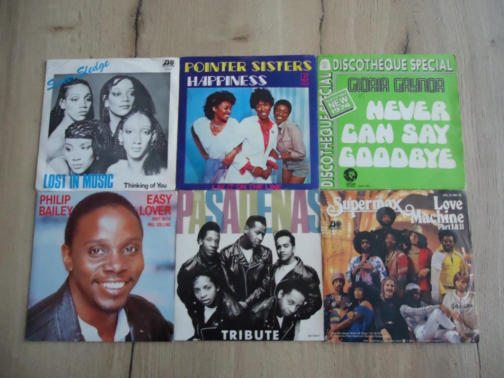 Part 142 - 6 Singles van Sister Sledge, Pointer Sisters,, Gebruikt, 7 inch, Single, Ophalen of Verzenden