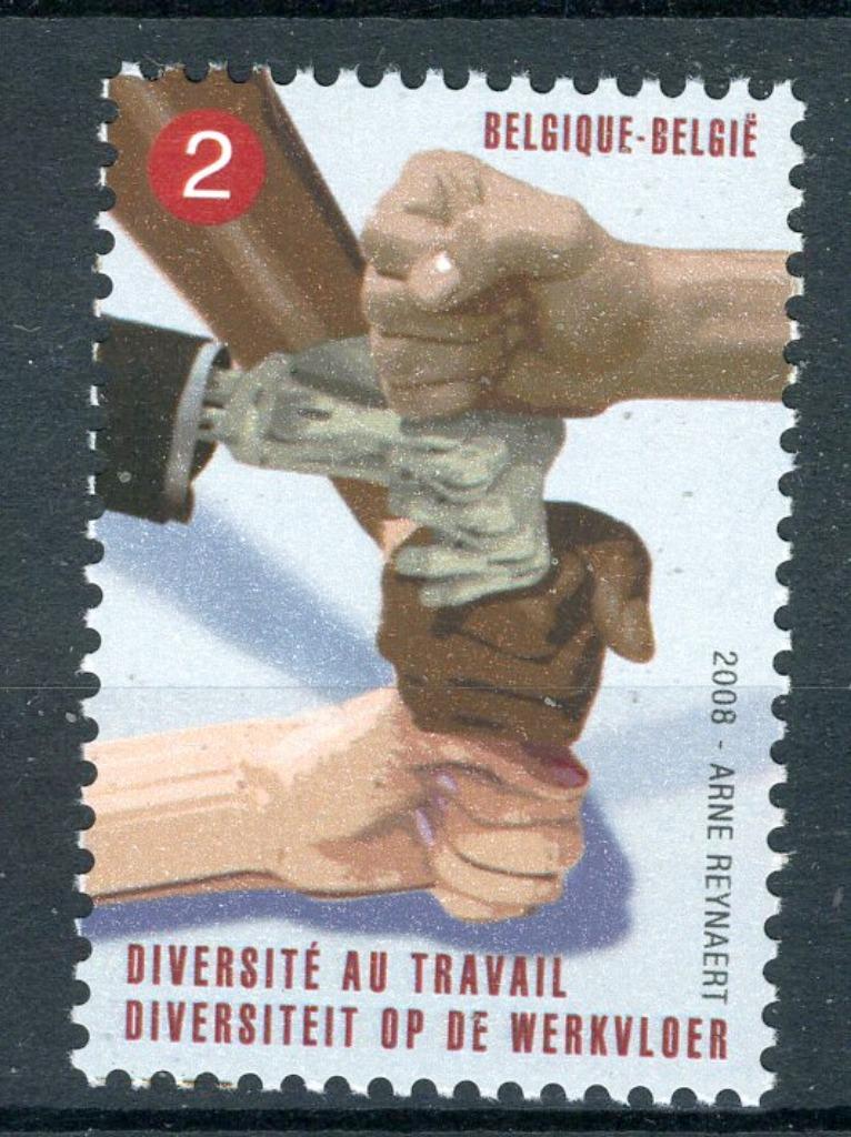 (B) 3783 MNH 2008 - Diversité sur le lieu de travail, Enlèvement ou Envoi, Non oblitéré, Neuf