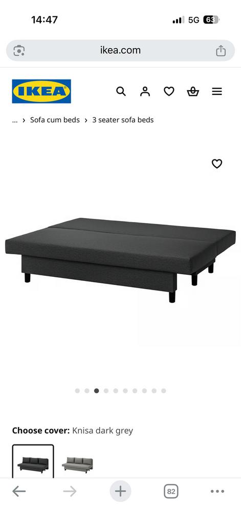 Canapé convertible, Maison & Meubles, Chambre à coucher | Canapés-lits, Enlèvement, Comme neuf
