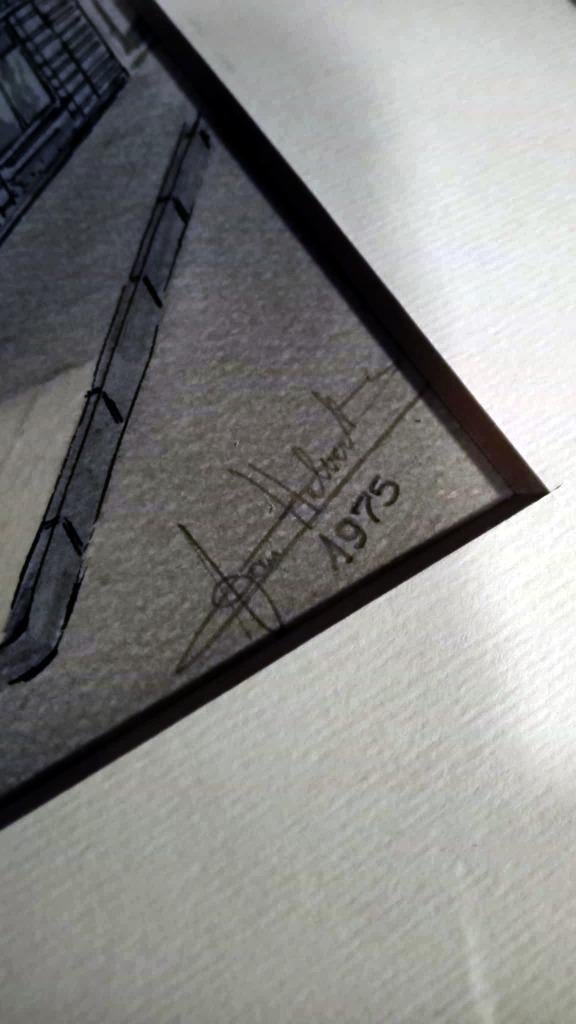 Tekening "Het Sweert", Hasselt 1975 (door: Van Helvert), Enlèvement