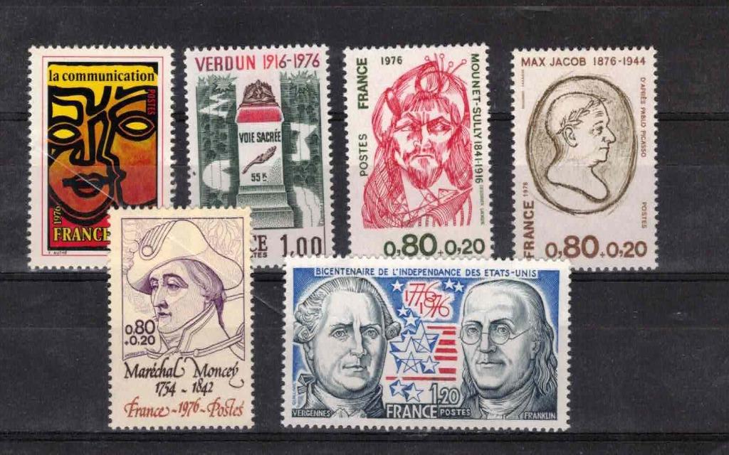 postzegels belgie frankrijk nrs 1879/84 xxC. 4,30 euro, Sans timbre, Neuf, Non oblitéré, Gomme originale