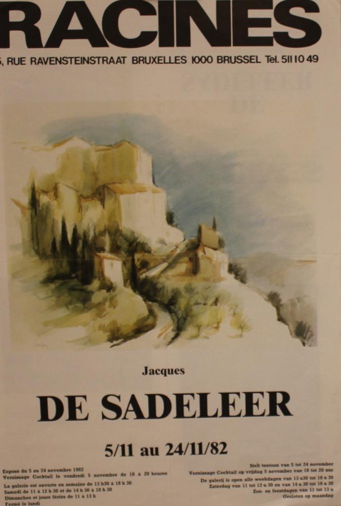 Jacques DE SADELEER RACINES 1982 AFFICHE, Collections, Enlèvement ou Envoi