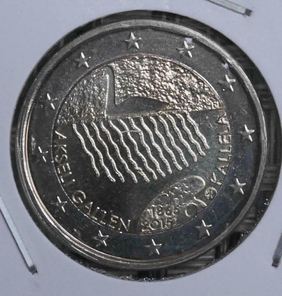 2 euro Finland 2015 UNC 150 èmed 'Akseli Gallen-Kallela, Ophalen of Verzenden, Finland, 2 euro, Setje