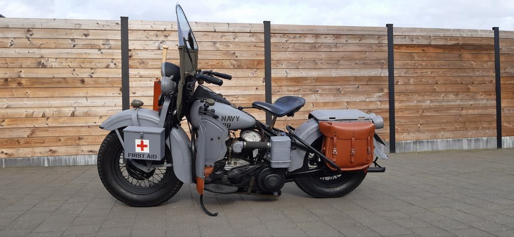 Harley Davidson wla 1943, Motoren, 750 cc, 2 cilinders, Particulier