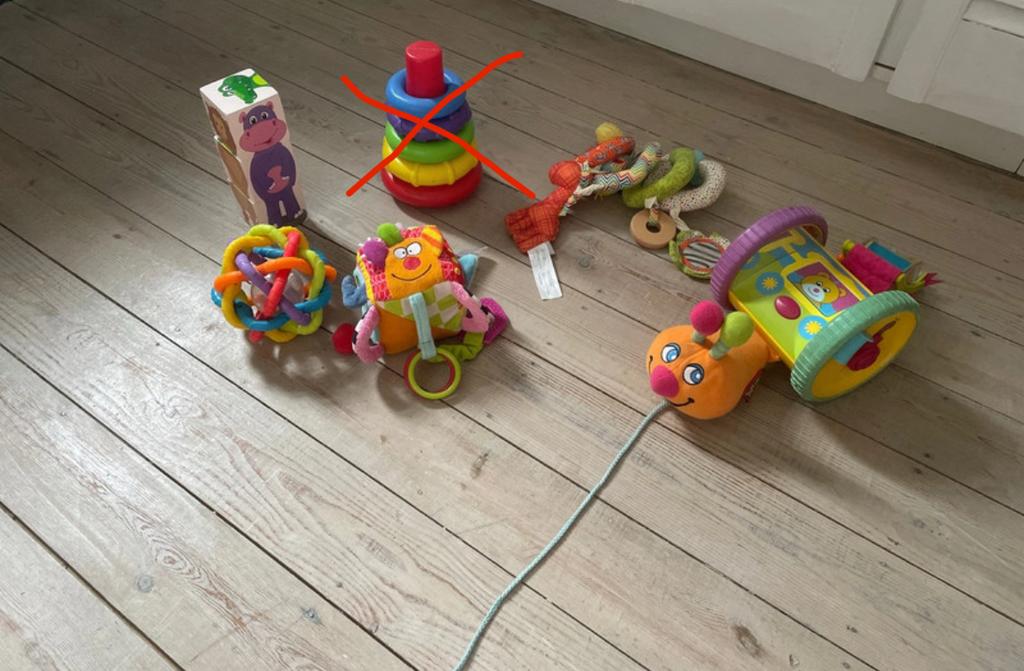 Babyspeelgoed, Ophalen, Gebruikt