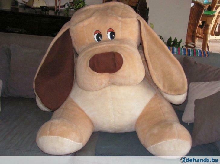 Hele grote knuffelhond, Kinderen en Baby's, Speelgoed | Knuffels en Pluche, Gebruikt, Hond, Ophalen