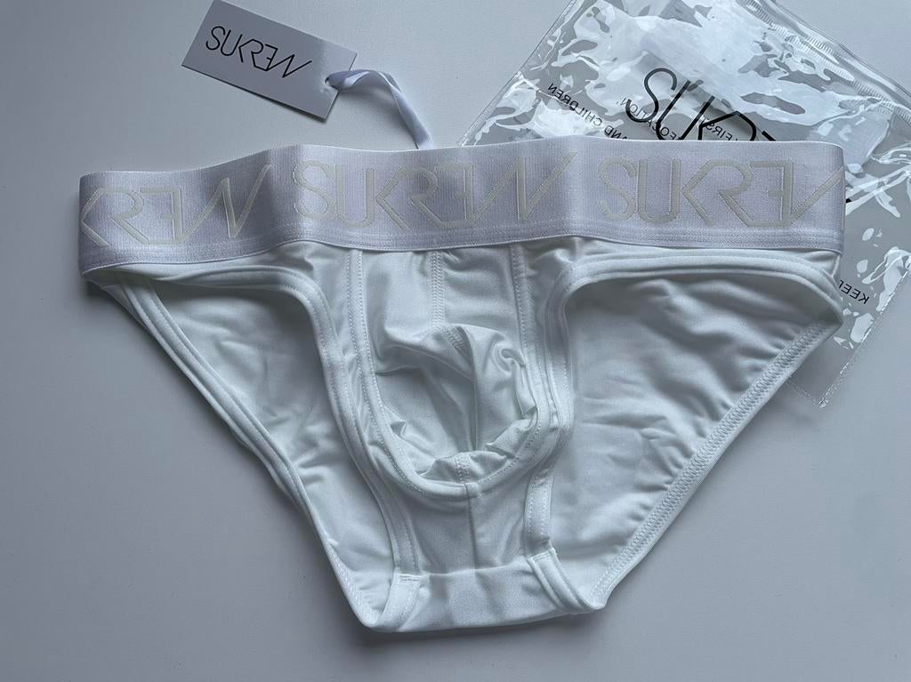 Slip en polyamide Sukrew neuf, Envoi, Blanc, Sukrew, Slip