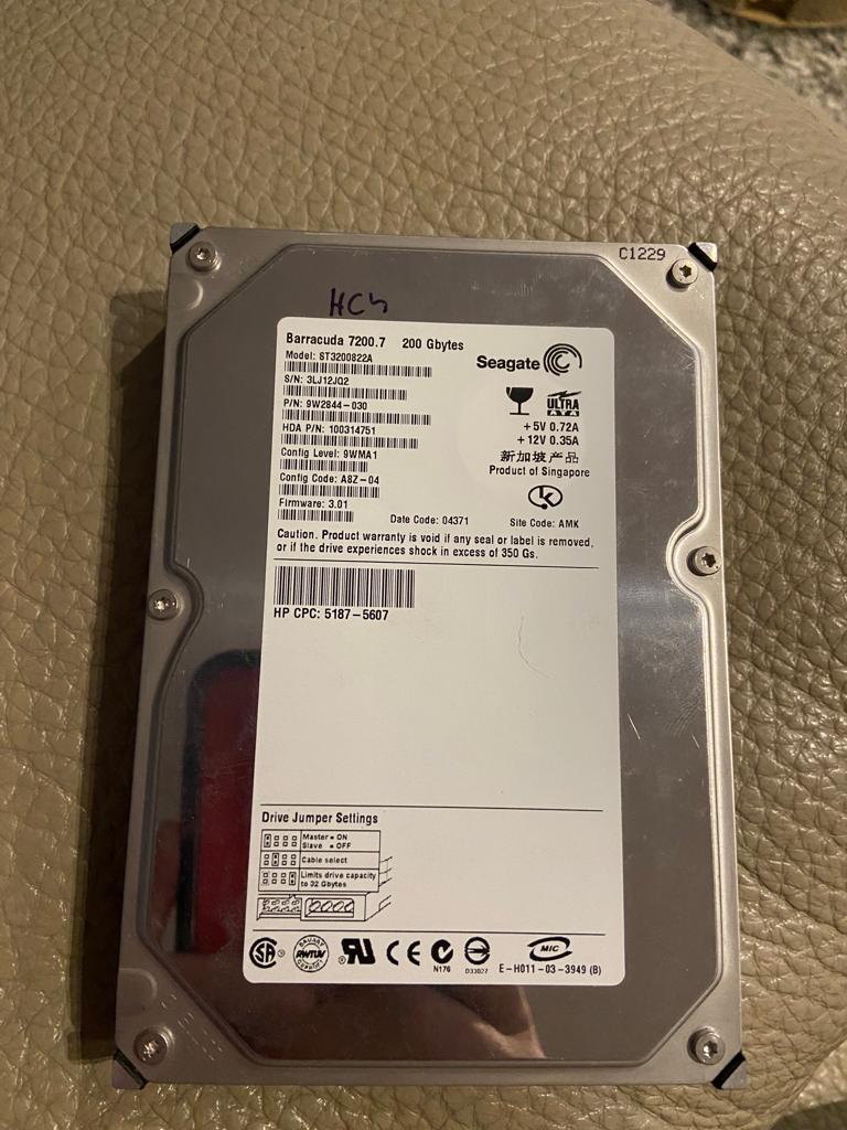 Disque dur Seagate Barracuda 200Gb