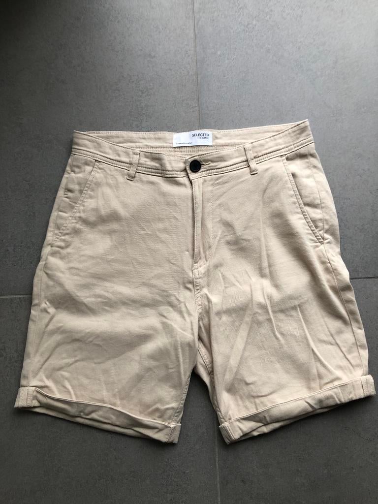 Short Selected Homme small, Vêtements | Hommes, Pantalons, Enlèvement ou Envoi, Beige, Comme neuf, Taille 46 (S) ou plus petite