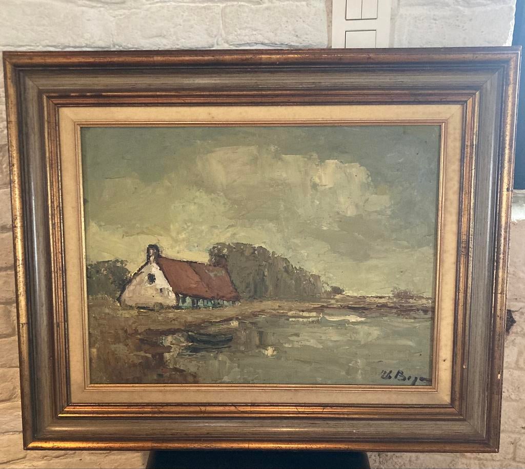 Théo Bogaert schilderij, Antiek en Kunst, Kunst | Schilderijen | Klassiek, Ophalen of Verzenden