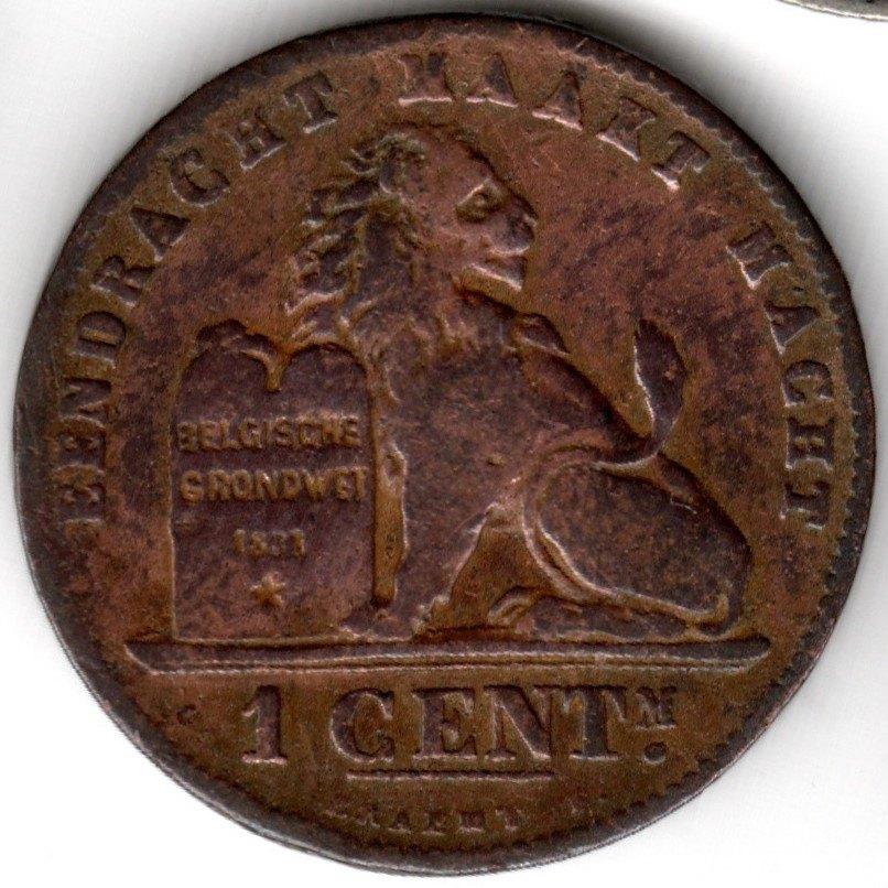 België : 1 Centiem 1887 Nederlands  Morin 226  Ref 14541, Postzegels en Munten, Munten | België, Ophalen of Verzenden, Brons, Losse munt
