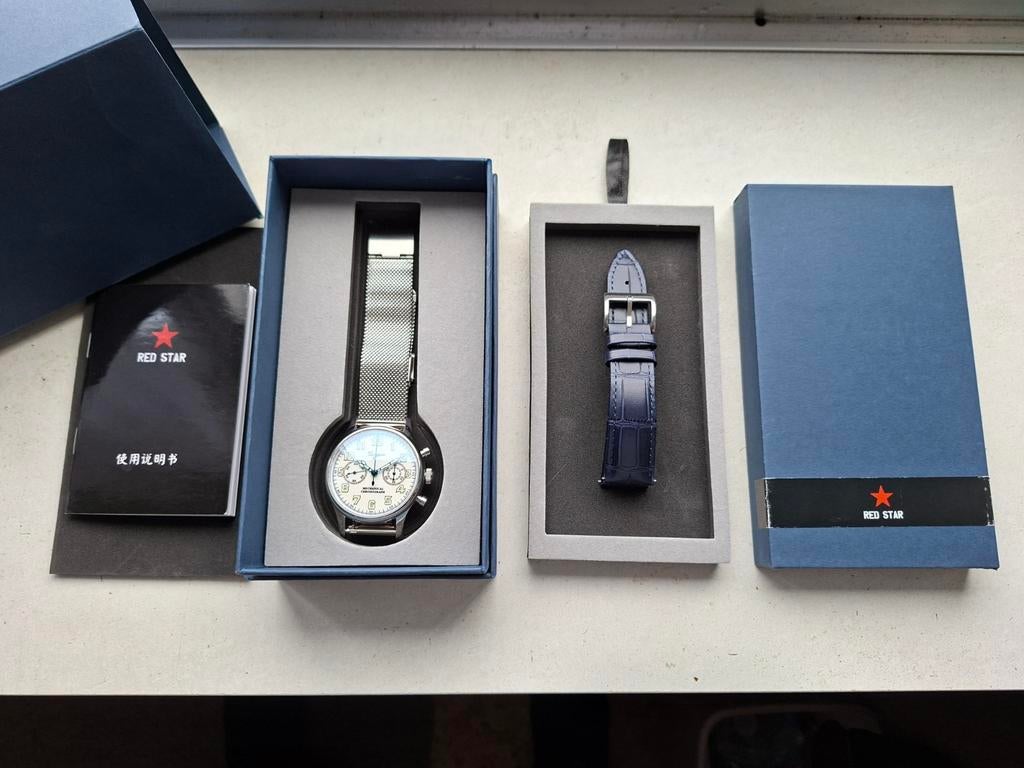 Nieuw Chrono Walker Enamel Sugess-horloge met 2 bandjes, Ophalen of Verzenden