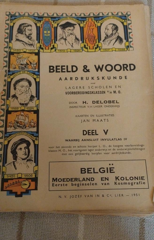 Ancien manuel de géographie, image et mot, Enlèvement, Utilisé, Géographie, H. delobel