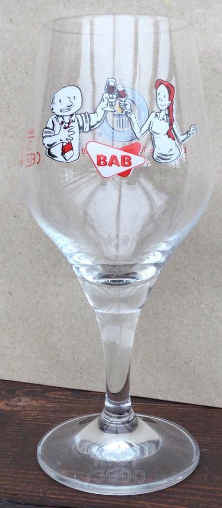 Bier brouwerij glas Bab Aigle belgica Brugge proeft wit kop, Ophalen of Verzenden, Zo goed als nieuw