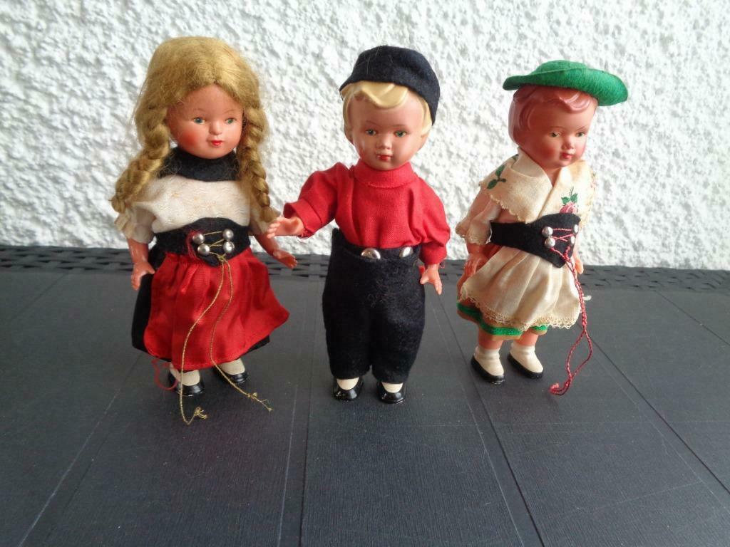 Ancienne poupée vintage. Mécanique X 3 pièces, Ophalen of Verzenden, Gebruikt, Pop