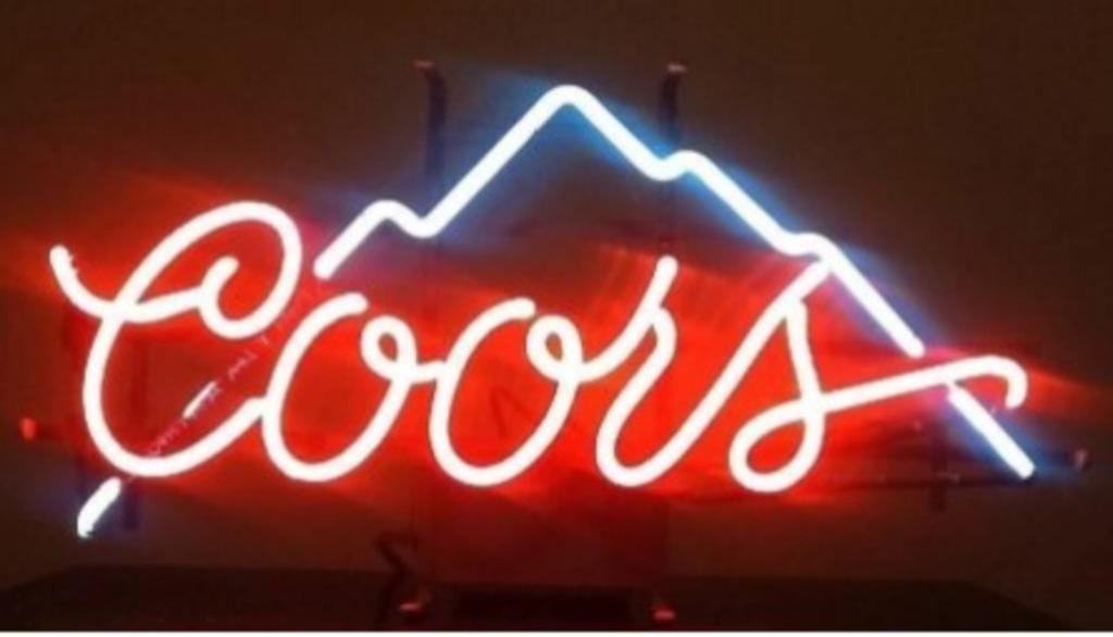 Coors USA bier neon reclame verlichting en veel andere neons, Enlèvement ou Envoi, Neuf, Table lumineuse ou lampe (néon)