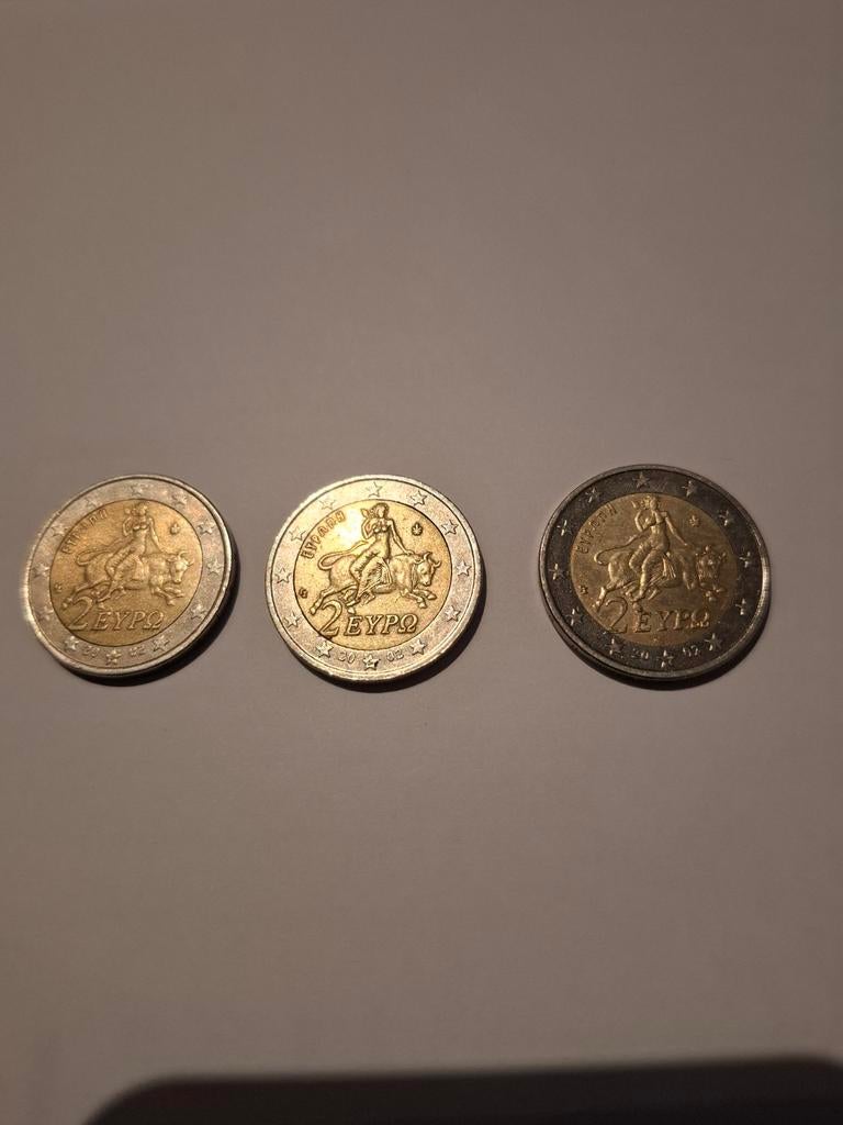 Griekse 2euro met S, Postzegels en Munten, Munten | Europa | Euromunten, Ophalen, 2 euro