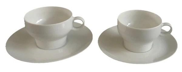 ARZBERG 4000 DONAU Lot de 2 tasses à café et soucoupes 15 cl, Envoi, Comme neuf