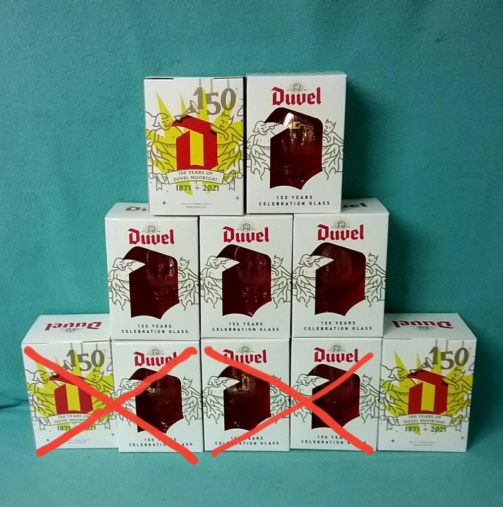 Verres à bière Duvel 150 ans Duvel, Enlèvement ou Envoi, Neuf, Duvel